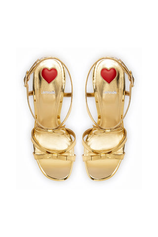 Brooks Sandal In Gold Specchio