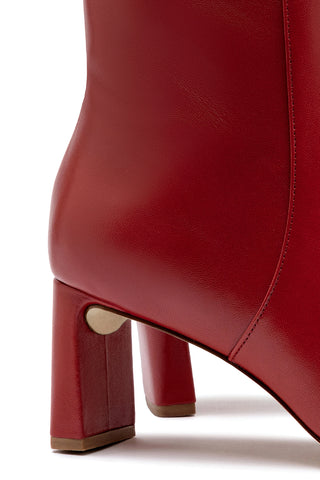 Alexis Bootie In Blood Red Leather