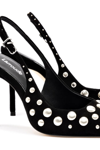 Kaitlan Studs Pump In Black Suede