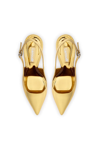 Kaitlan Pump In Gold Specchio