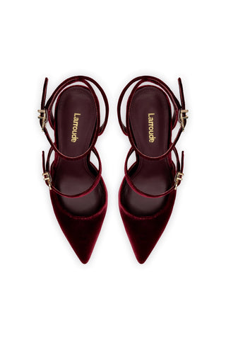 Kris Pump In Wine Velvet