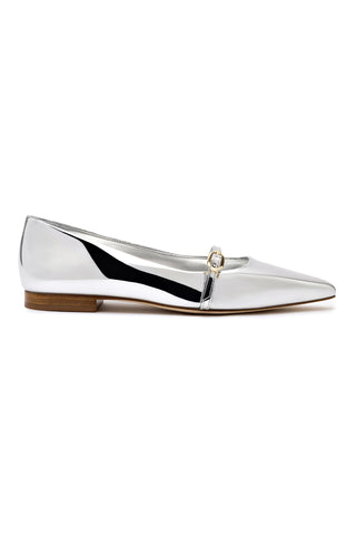 Irene Flat In Silver Specchio