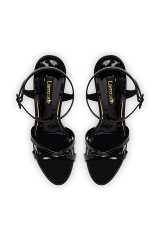 Angelina Sandal In Black Patent Leather