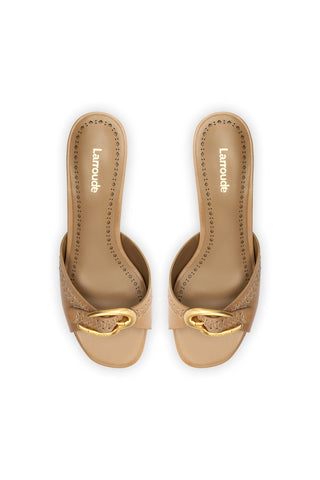 Verona Mule In Hazelnut Leather