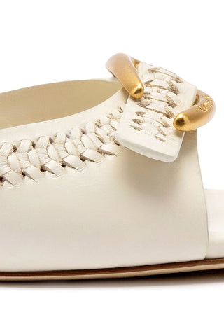 Verona Mule In Ivory Leather