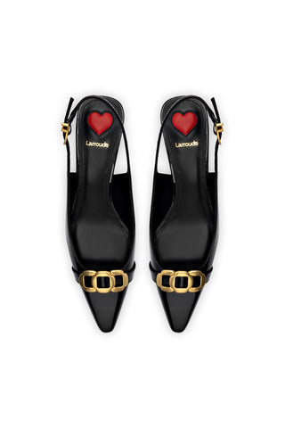 Franca Pump In Black Patent Leather