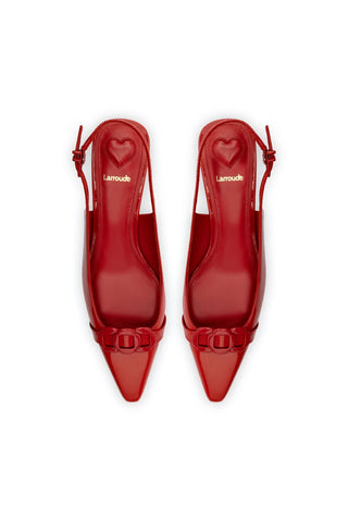Franca Pump In Scarlet Patent Leather