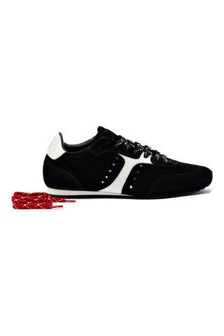 Stella Sneaker In Black Suede