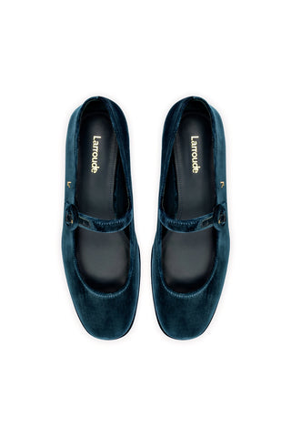 Blair Flatform In Deepsea Velvet