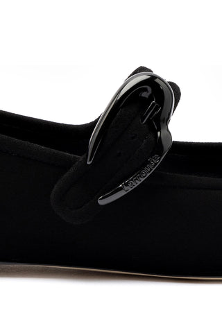 Verona Ballet Flat In Black Suede
