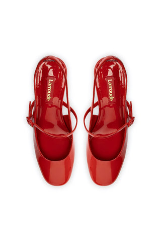 Georgina Pump In Scarlet Patent Leather