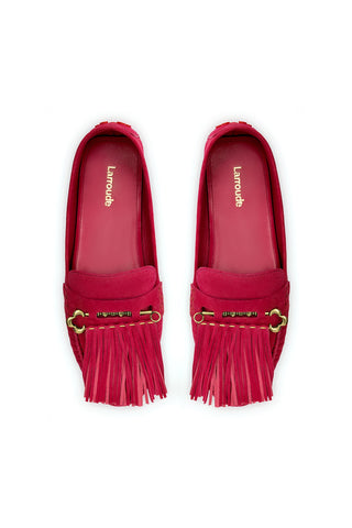 Joy Mocassin In Pink Suede