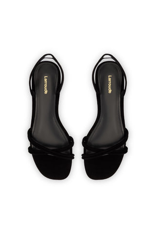 Annie Flat In Black Suede