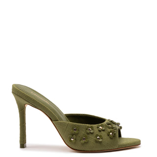 Jasmine Hi Mule In Seaweed Raffia