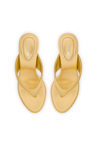 Gaia Sandal In Gold Metallic Leather