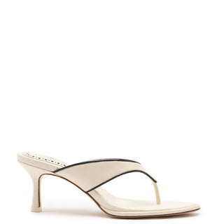 Gaia Sandal In Ivory Leather
