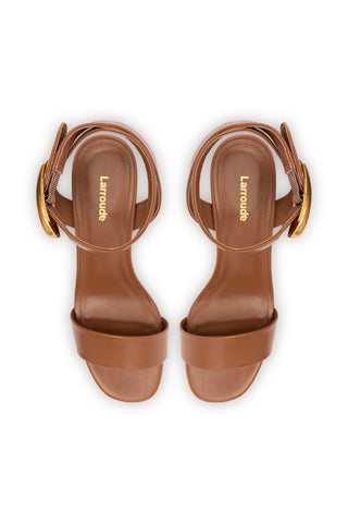 Dolly Verona Low Sandal In Caramel Leather