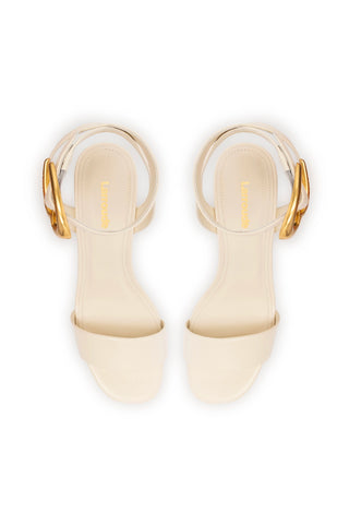 Dolly Verona Low Sandal In Ivory Leather