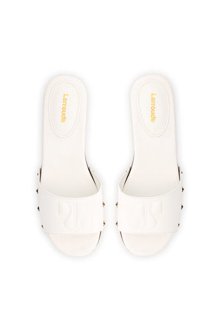 Zuzi Mule In White Patent Leather